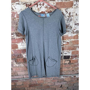 Spa Delicates Vintage Short Sleeve T Shirt Dress Size S